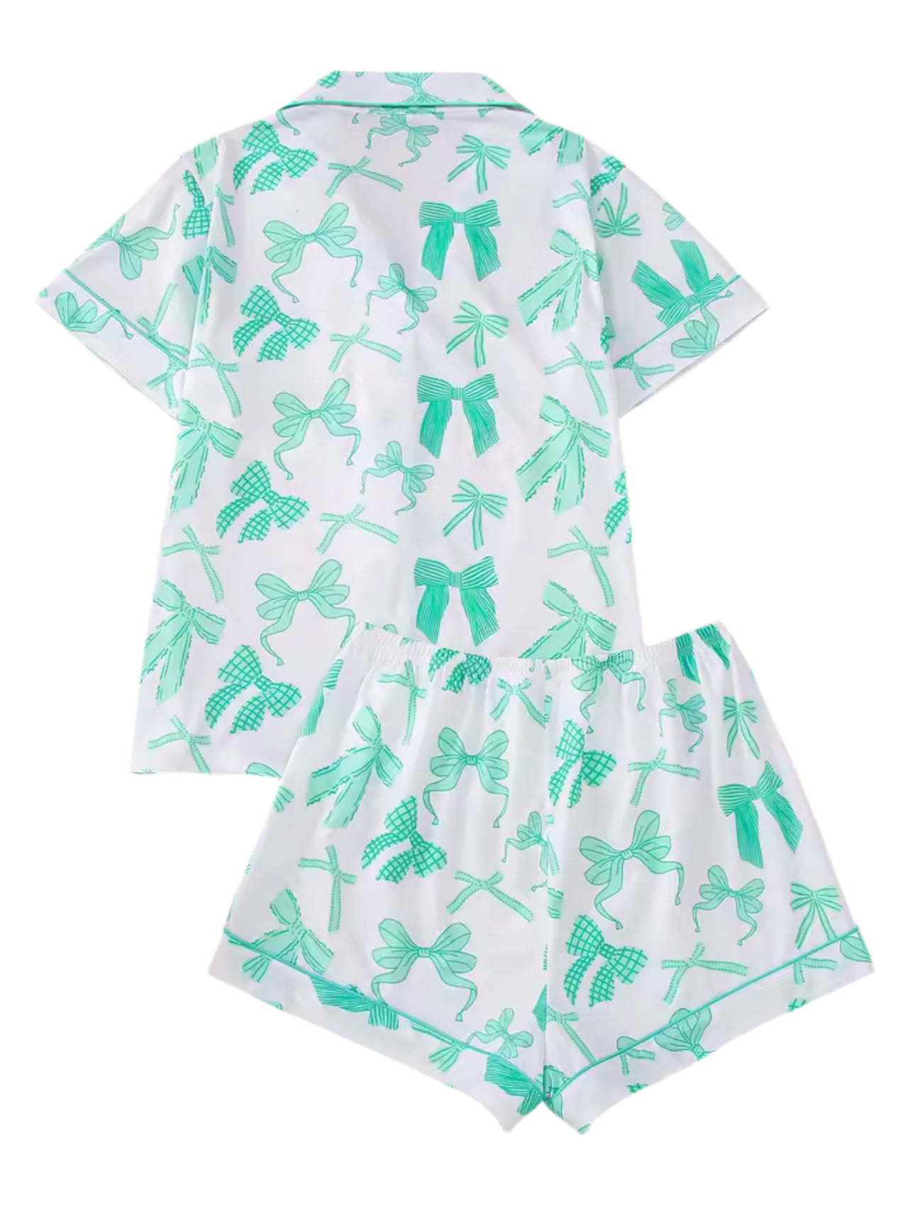 CUTE BOW SHORT PYJAMAS