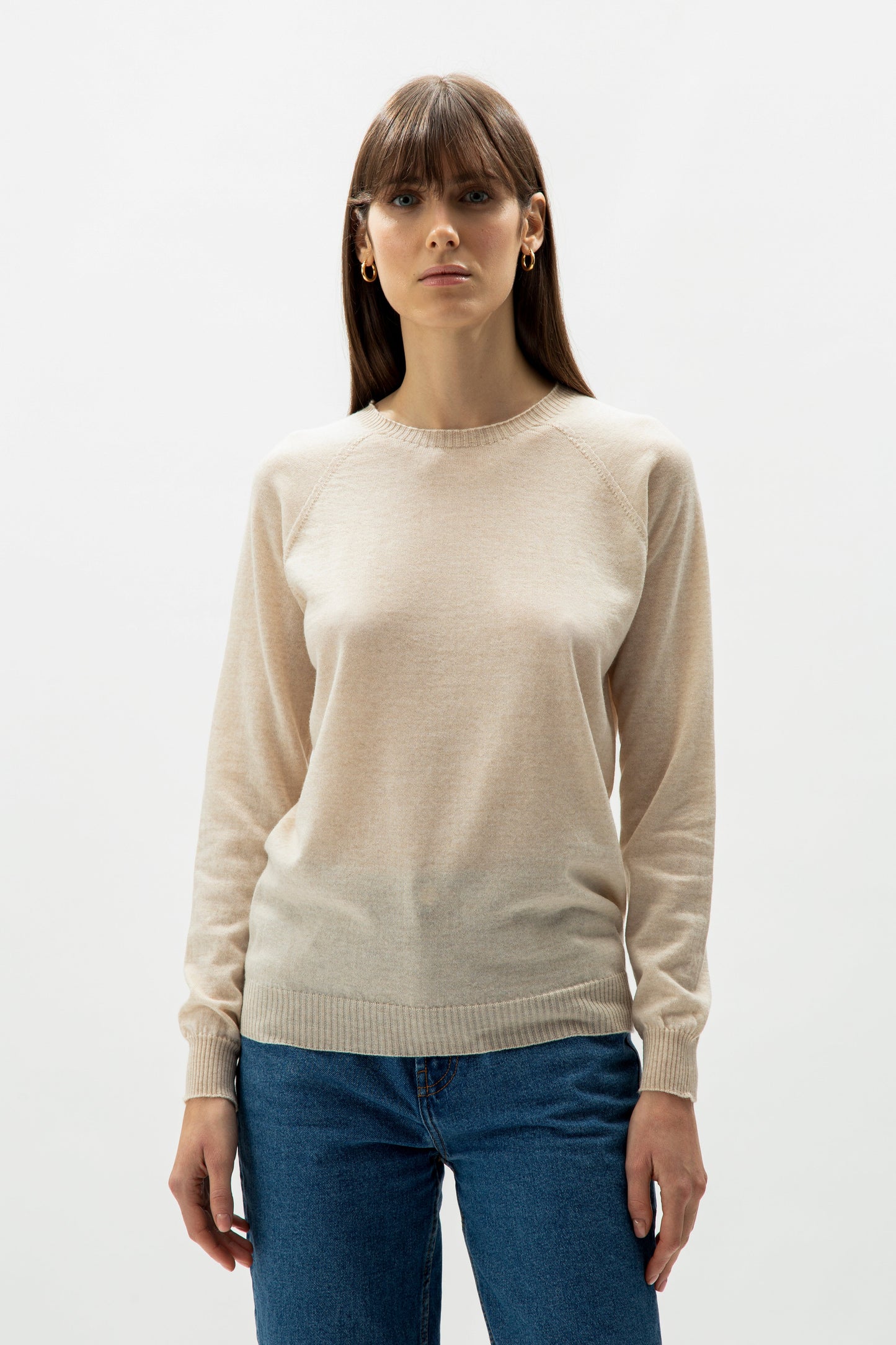 Extra Fine Merino Wool Crewneck Sweater (3D-Knit)