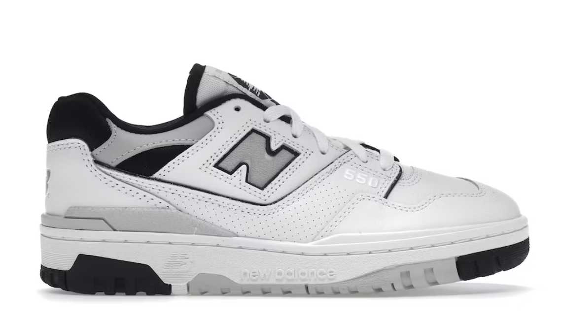 new balance 550 white black grey (women's)