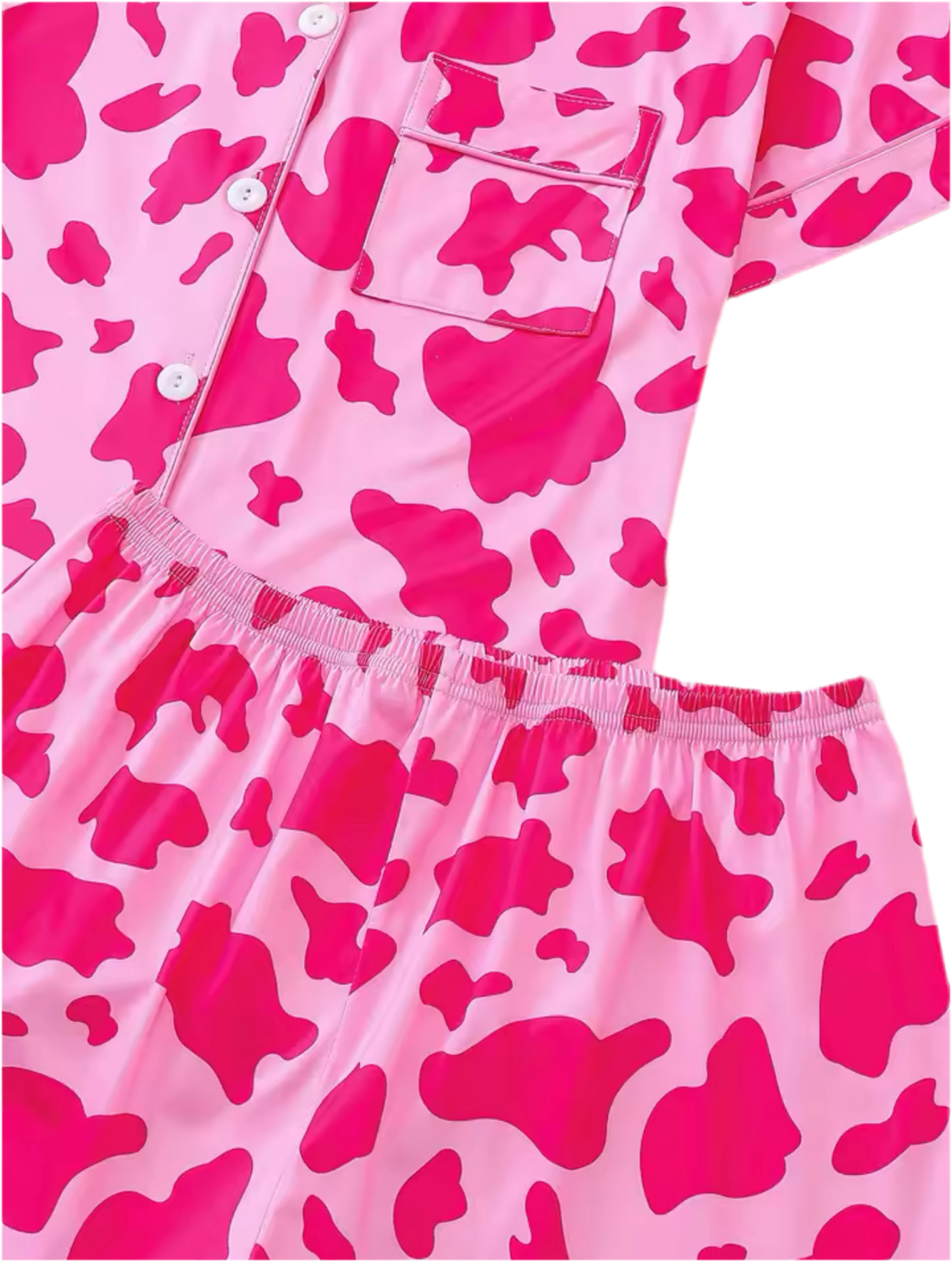 COZY & CURE PINK COW PRINT PYJAMA