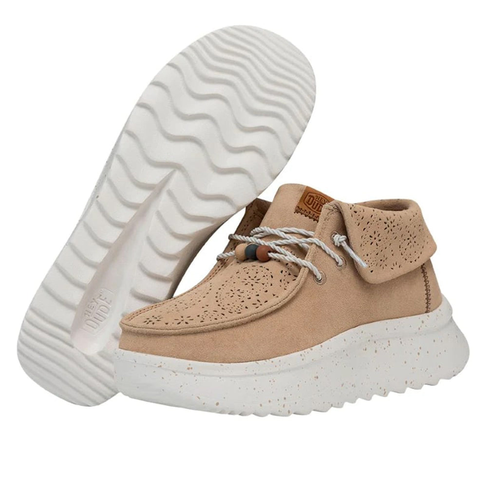 Hey Dude Wendy Peak Fold Boot Suede W Tan