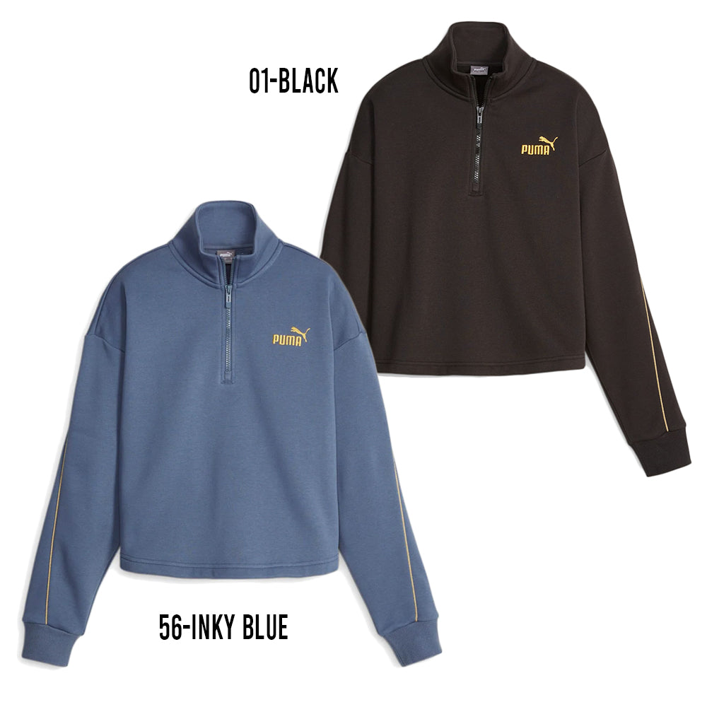 Puma Felpa mezza zip Minimal Gold Donna 680020