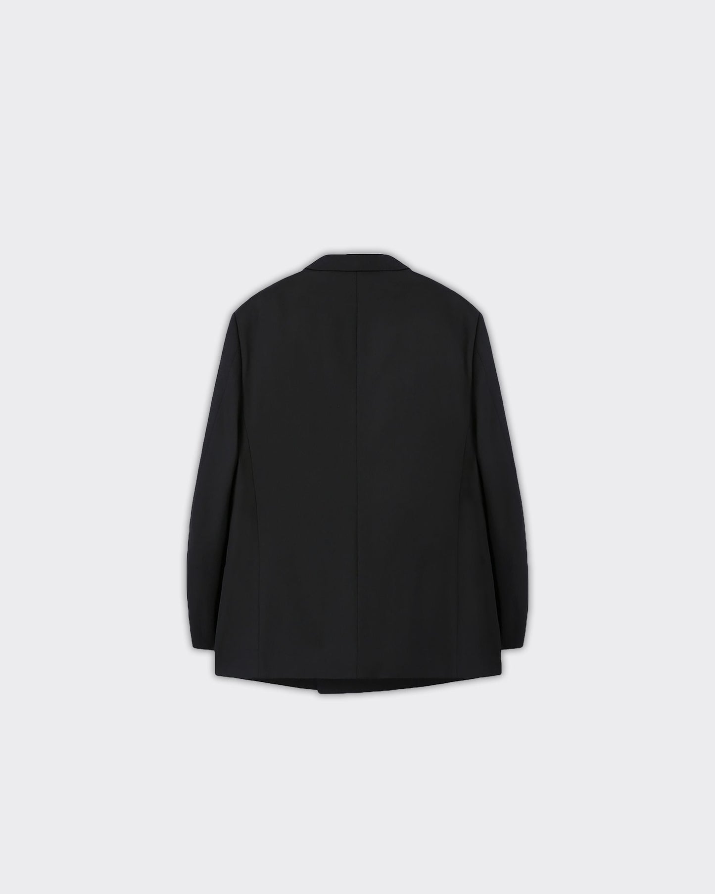 Blazer Twill Double-Breasted Tailored Wool Nera