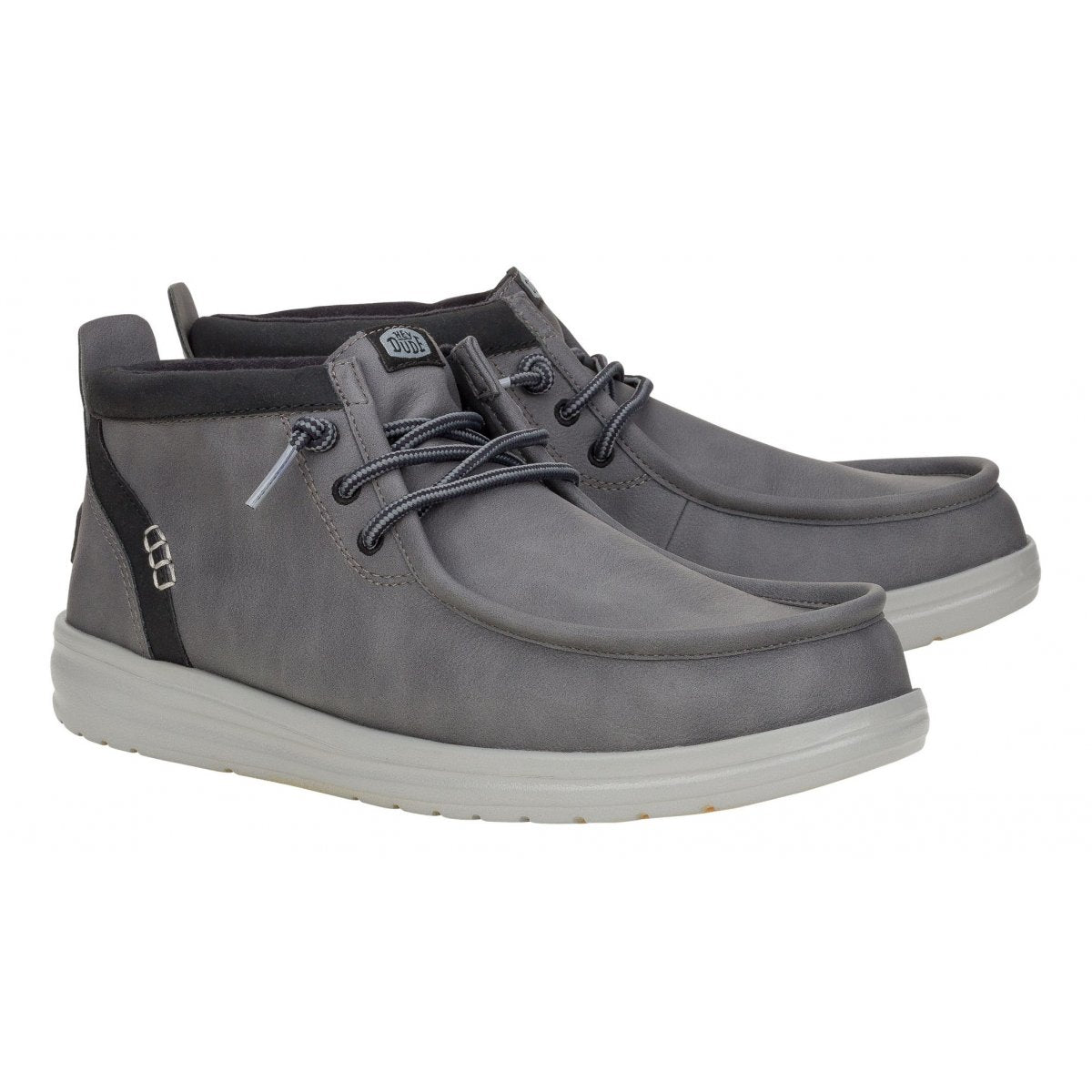 Hey Dude Wally Mid Grip Grey/Black