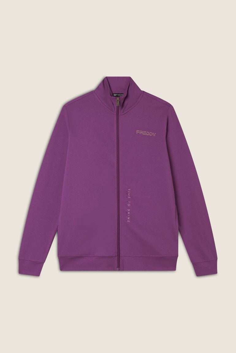 Freddy Felpa Comfort in Jersey con Zip e Collo Alto S25WCRS2