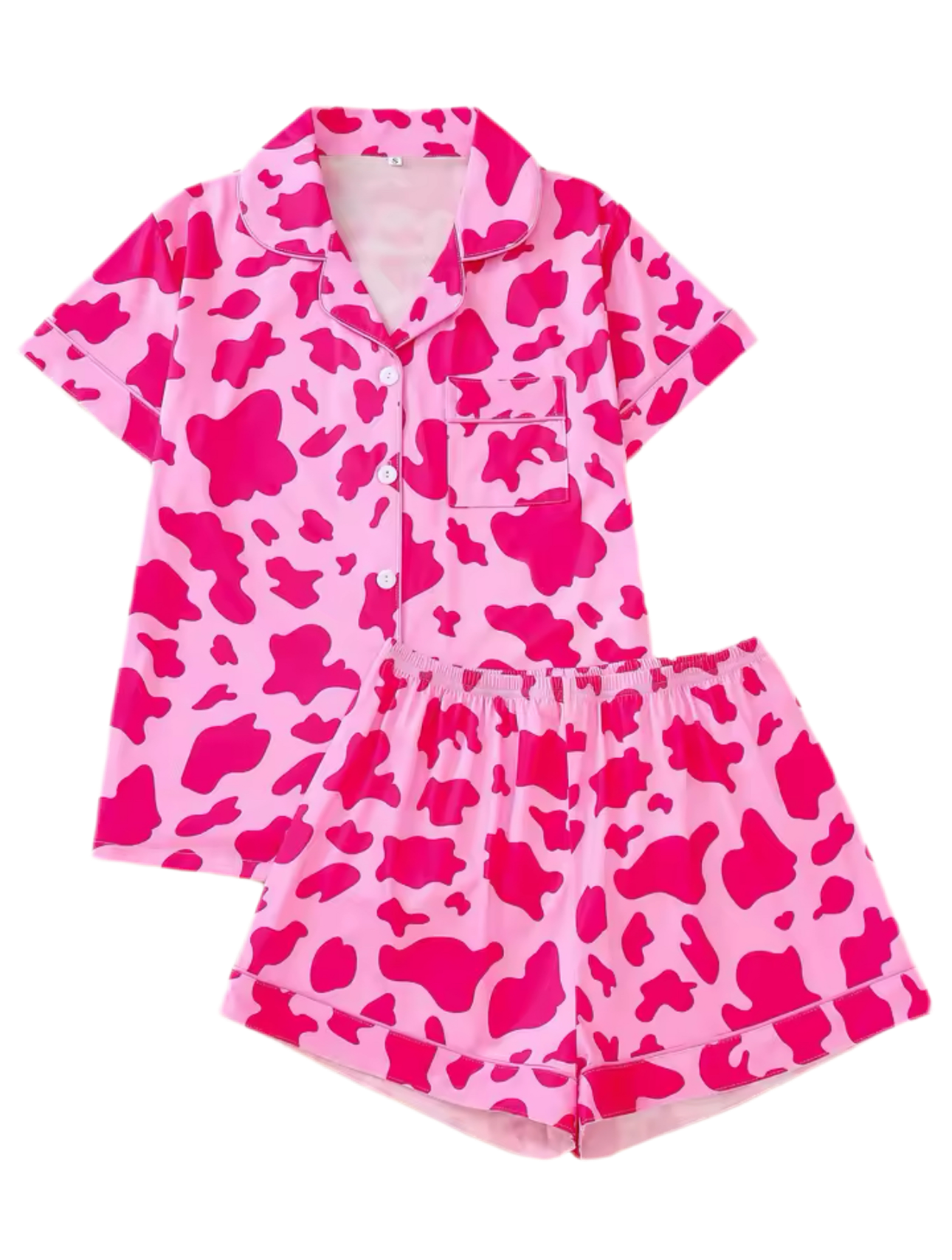 COZY & CURE PINK COW PRINT PYJAMA