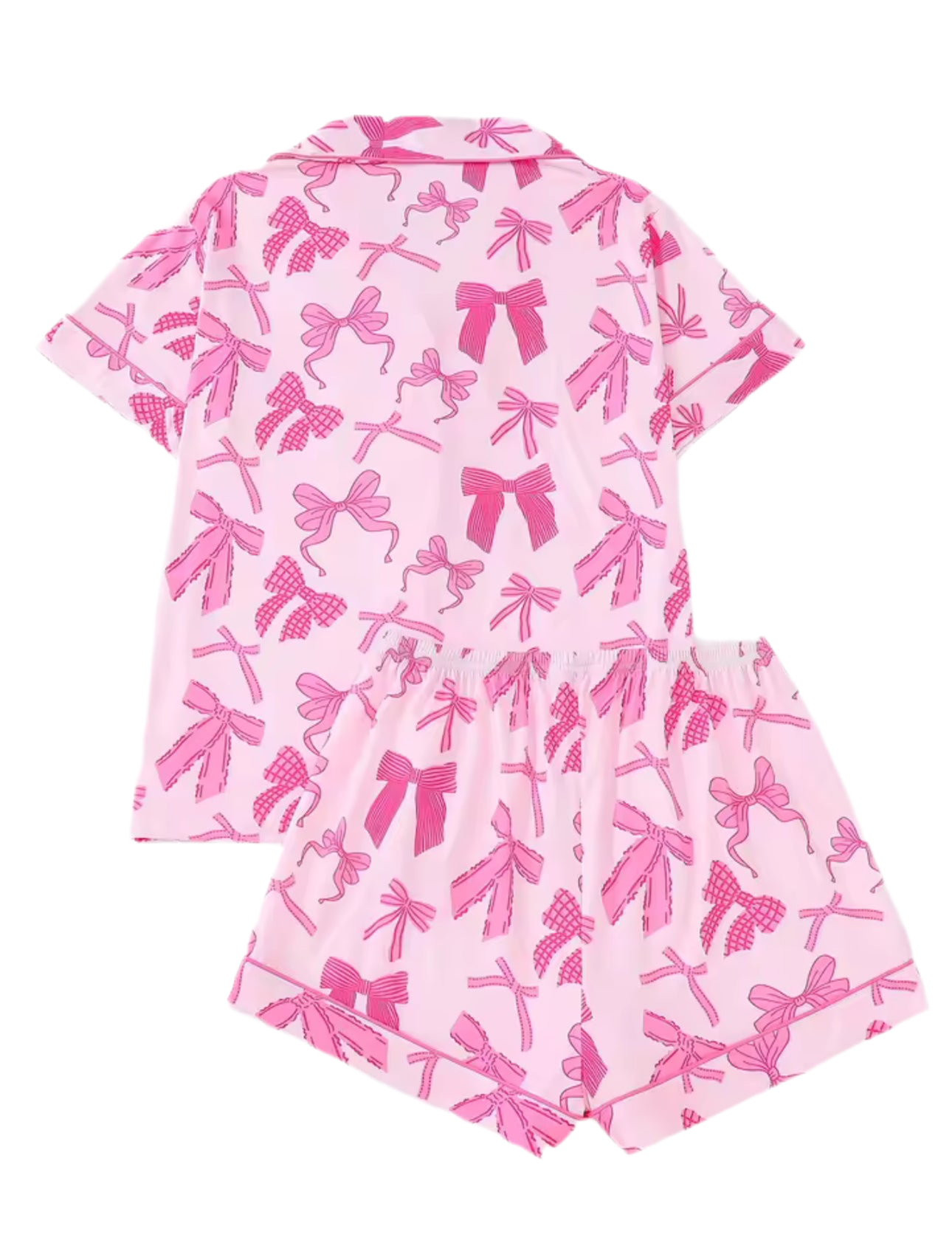CUTE BOW SHORT PYJAMAS