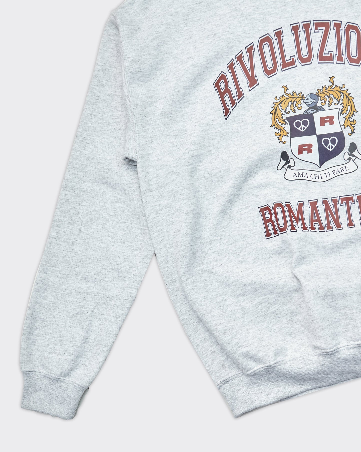 Felpa Girocollo College Grigia