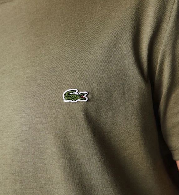 T-shirt Classic in Pima Uomo Verde Cachi