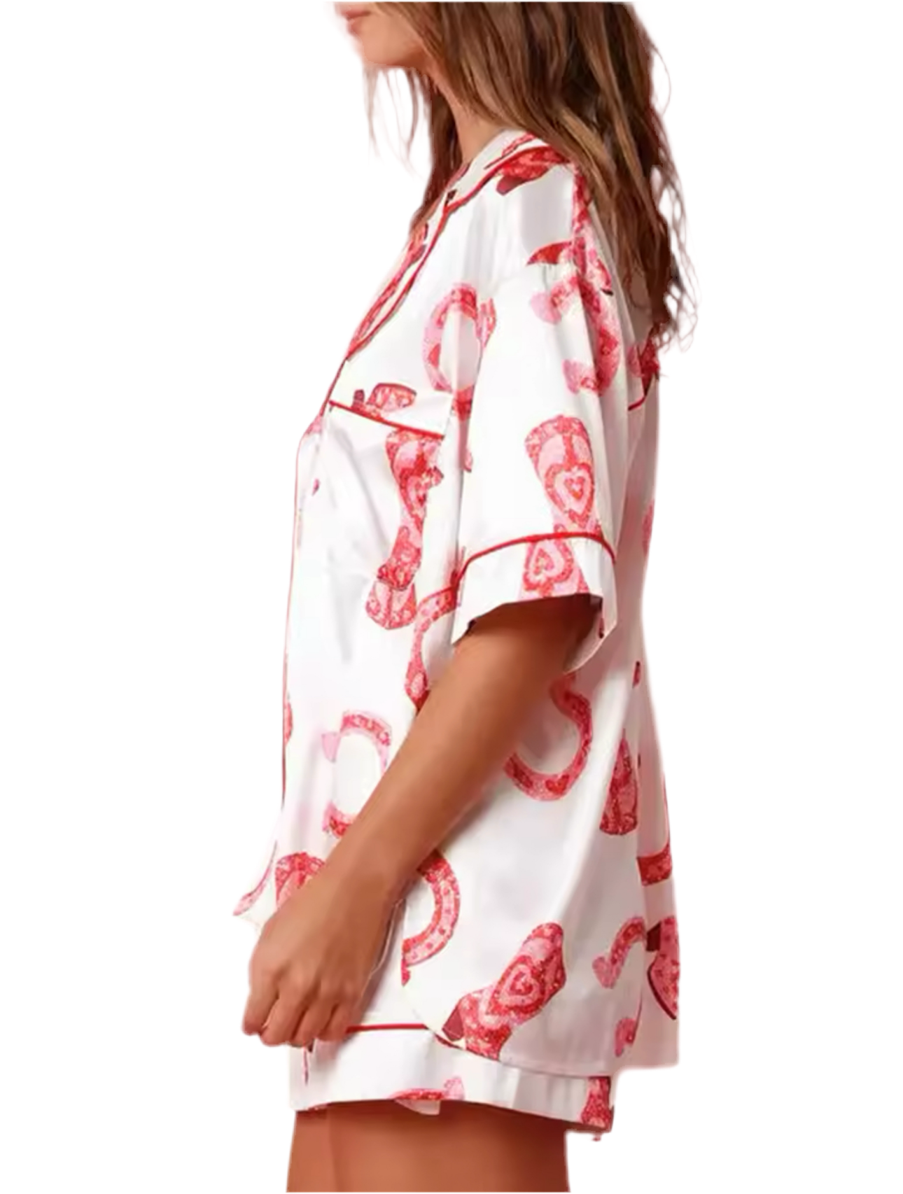 LADIES SHORT BOOT PRINTED PYJAMAS