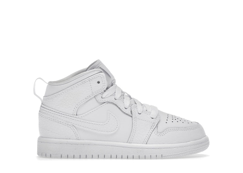Jordan 1 Mid Triple White (2021) (PS)