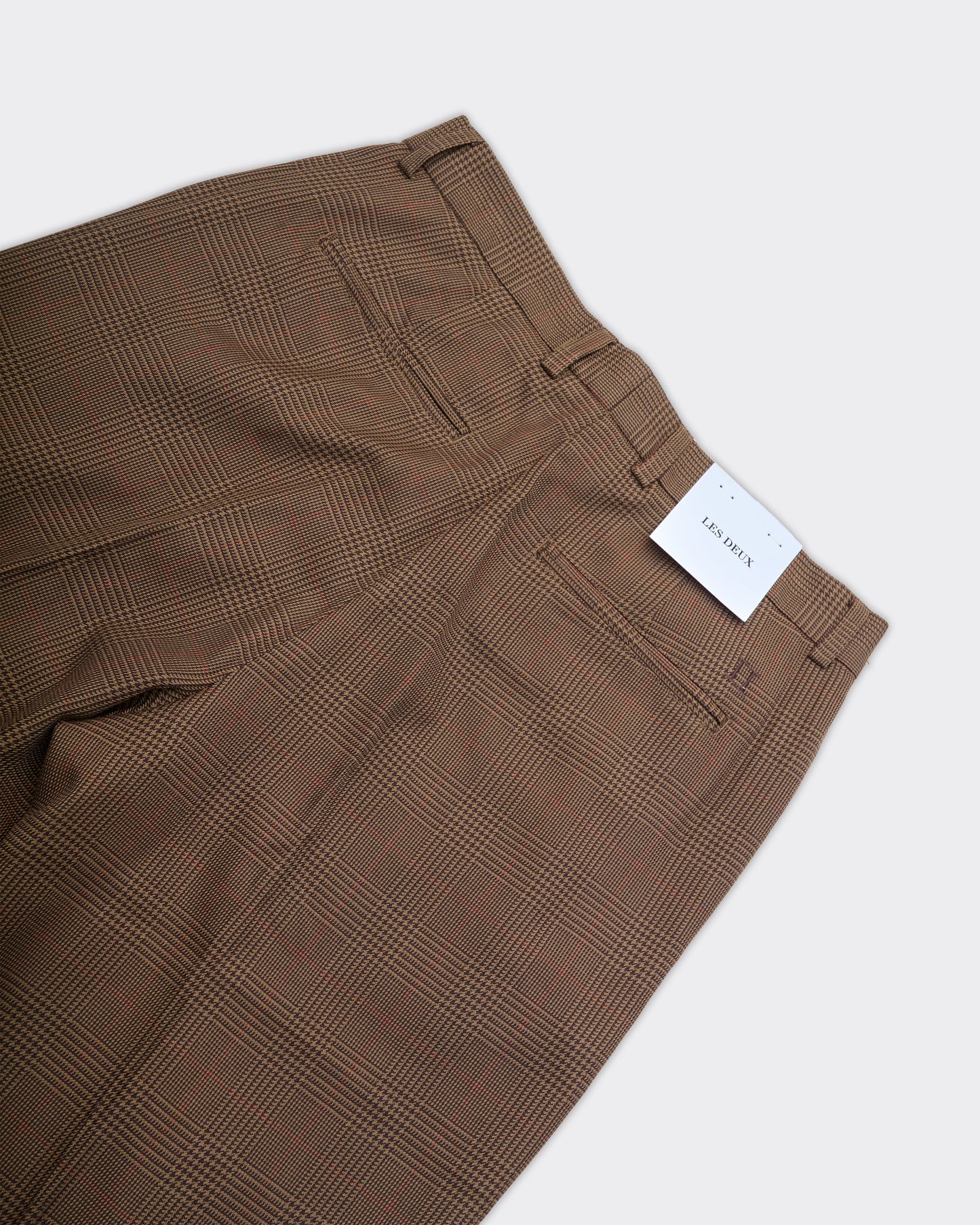 Pantalone Sartoriale Randall Houndstooth Marrone