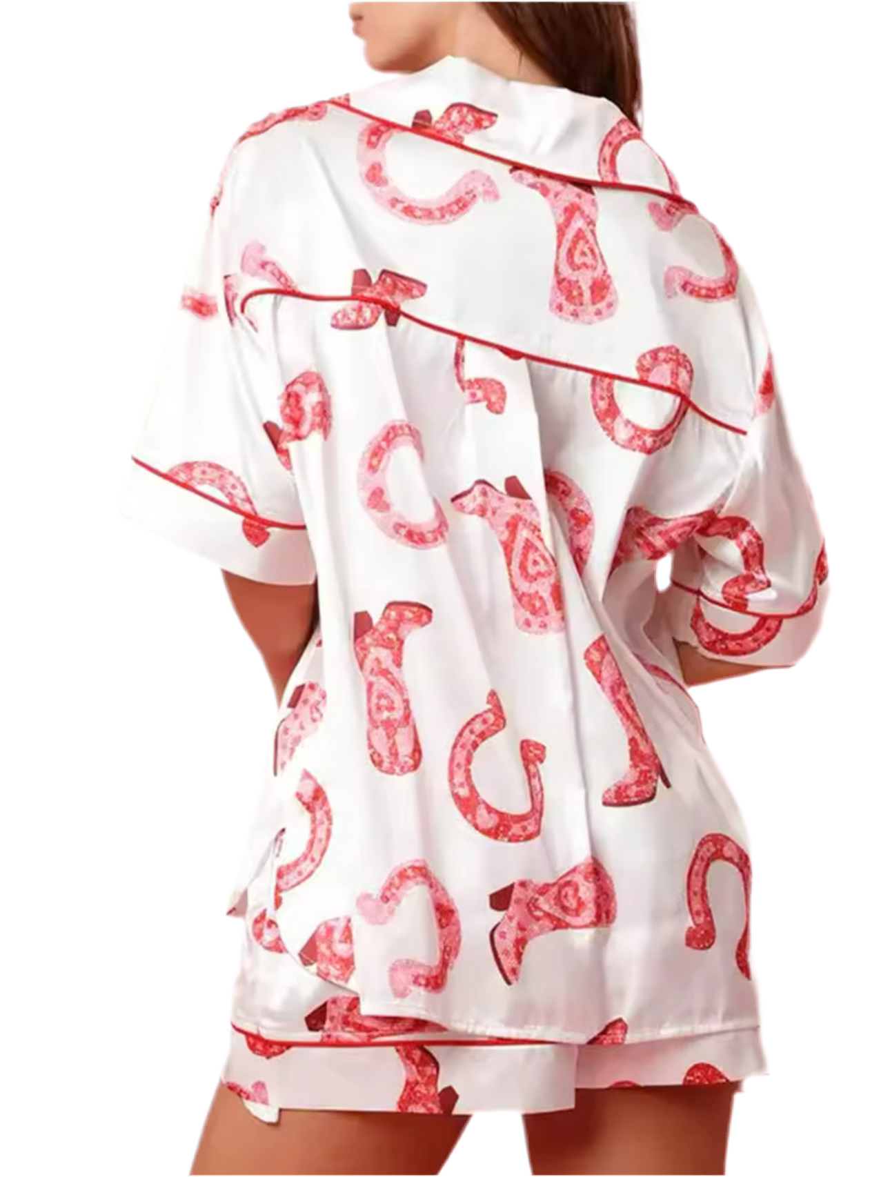 LADIES SHORT BOOT PRINTED PYJAMAS