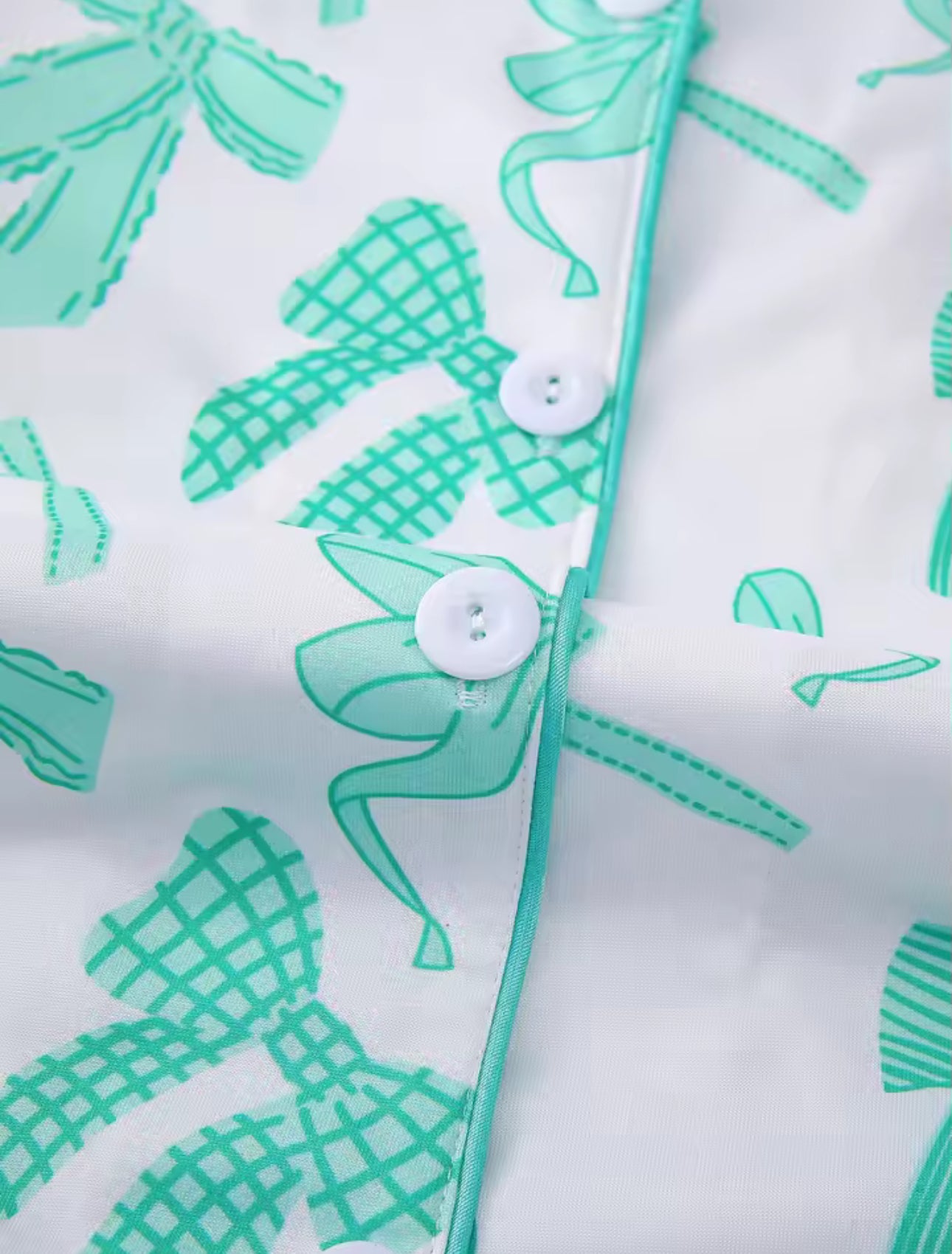 CUTE BOW SHORT PYJAMAS