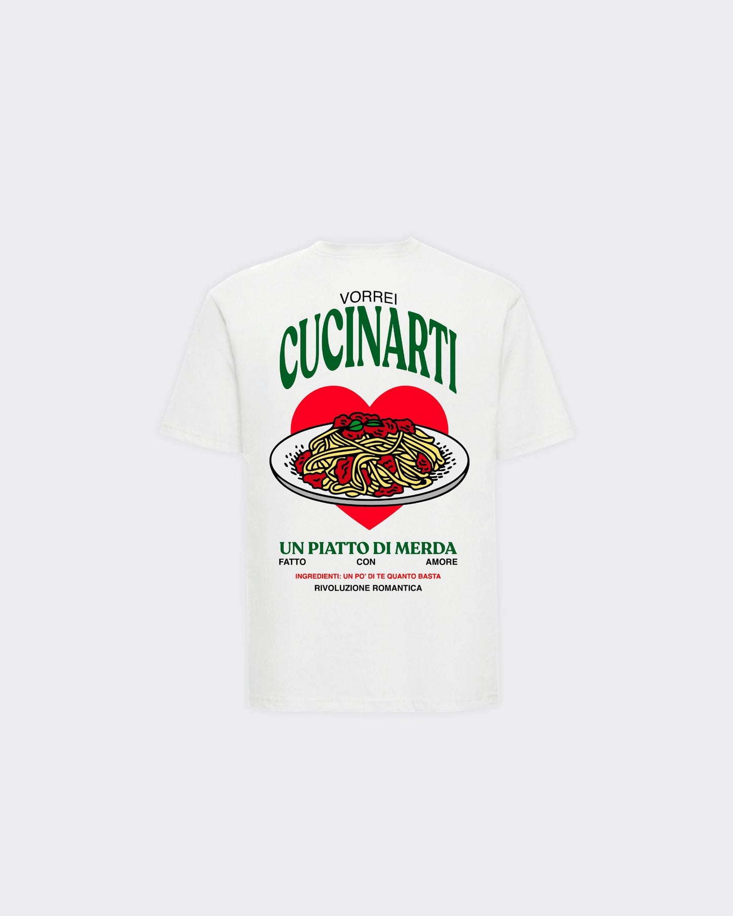 T-Shirt Vorrei Cucinarti Bianca