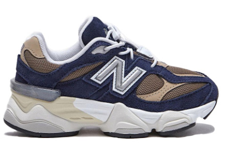 New Balance 9060 Navy Mushroom (PS)