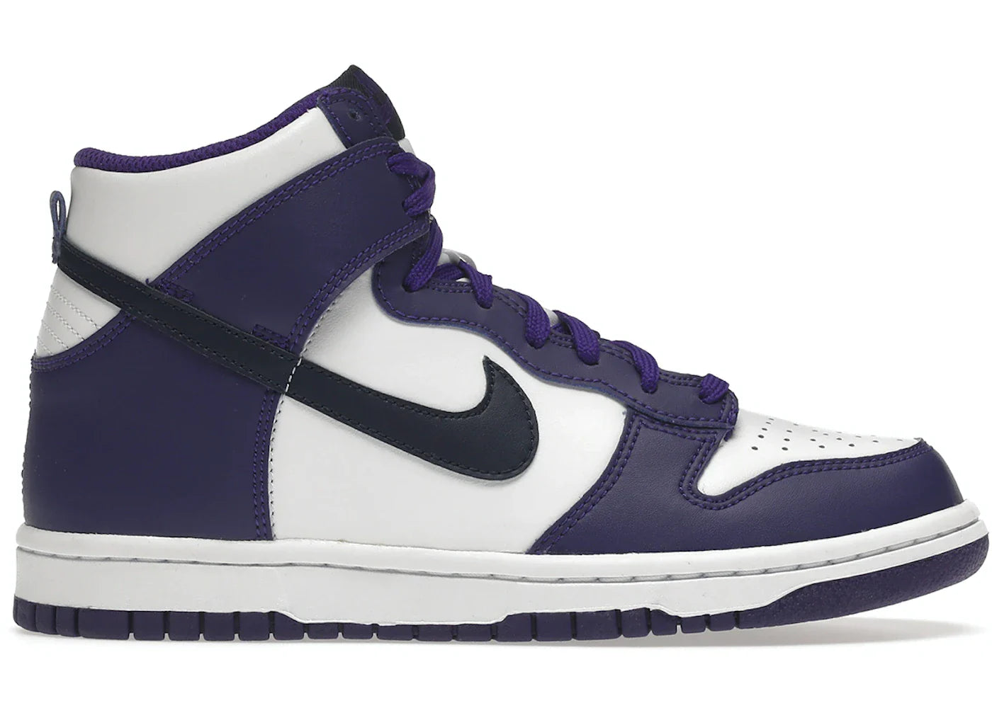 nike dunk high electro purple midnght navy (gs)