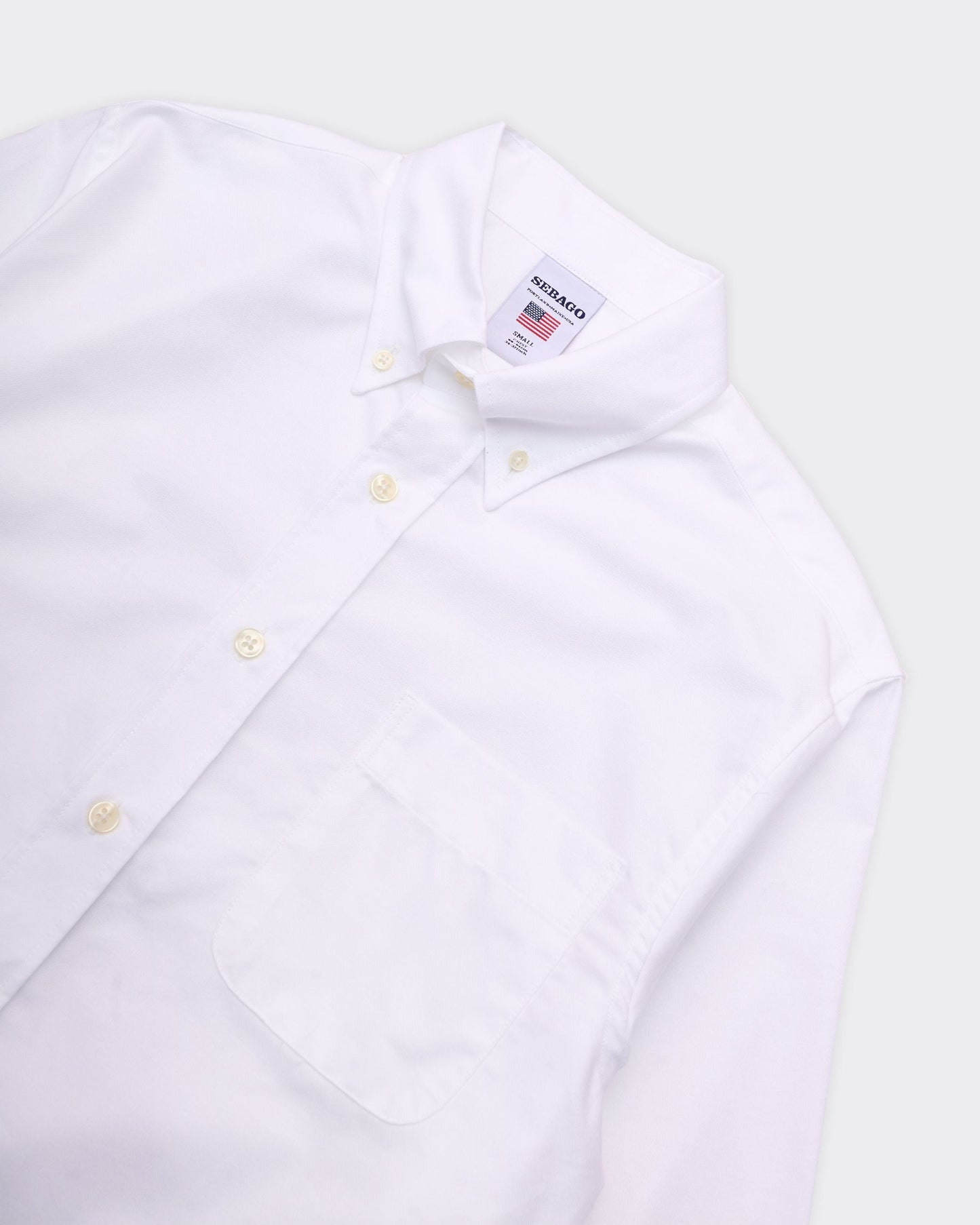 Camicia Whaleback Button Down Bianca