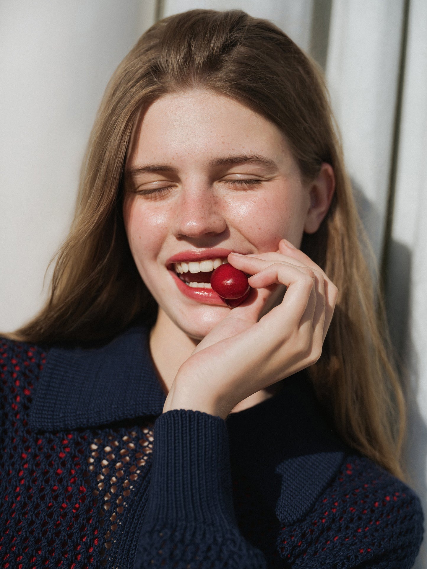 Fine Cotton Crochet Polo Cardigan