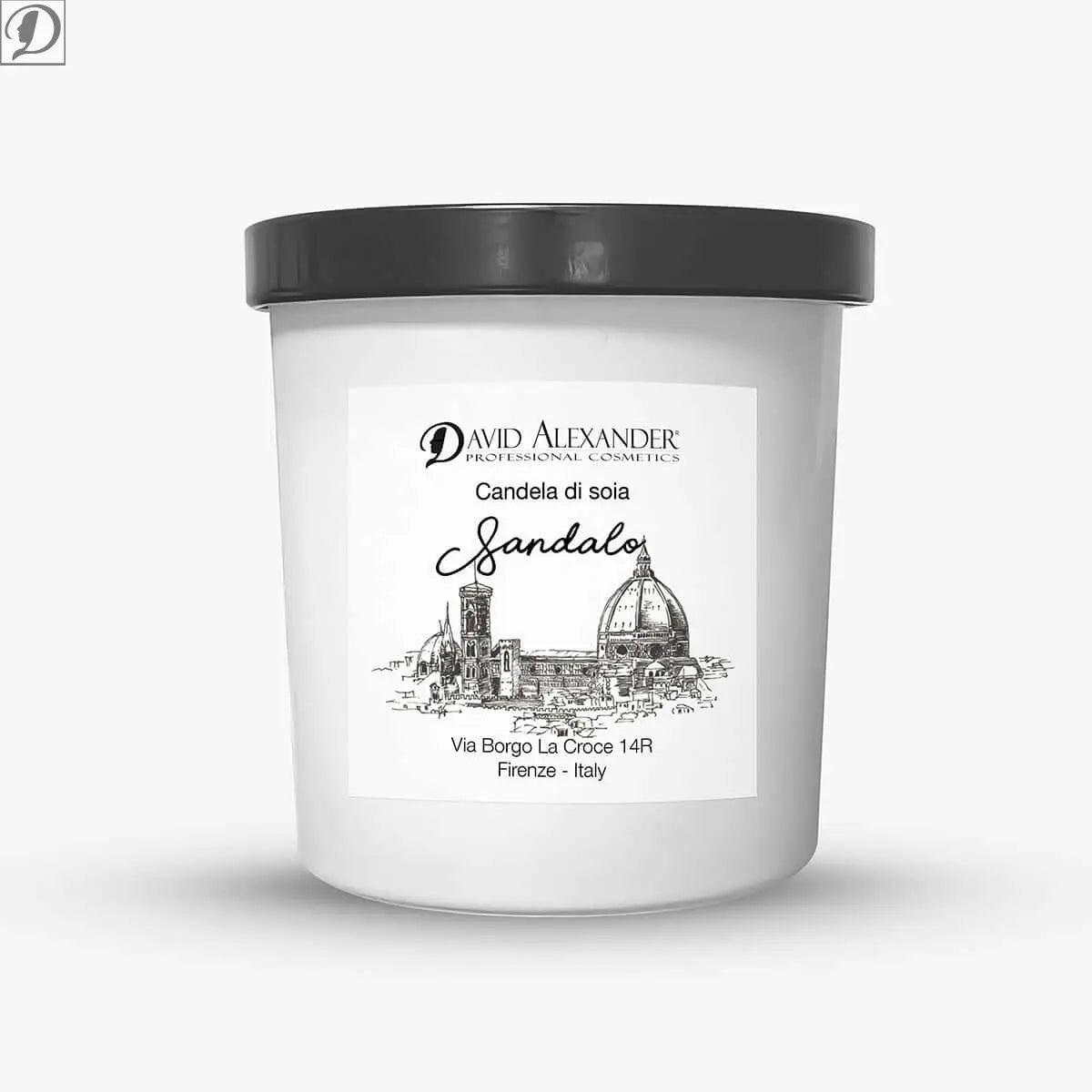 Candela in Cera di Soia al Sandalo – Fragranza Calda e Rilassante, Naturale ed Ecologica