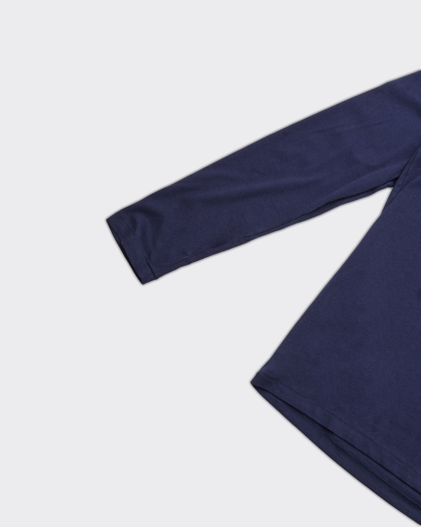 Longsleeve Crew Logo Blu Navy