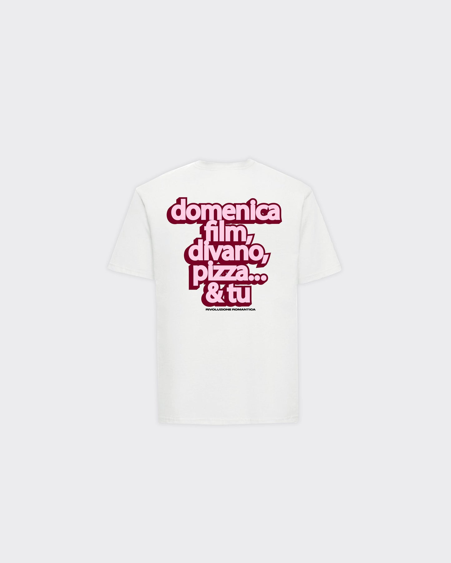 T-Shirt Domenica Pizza Bianca