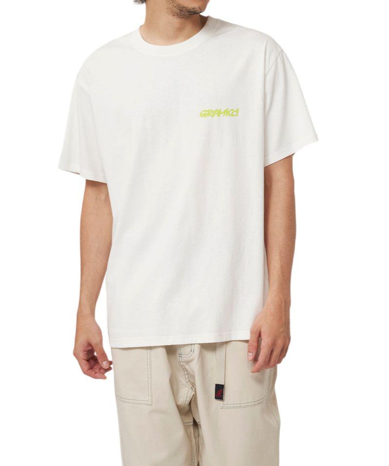 T-shirt Footprints Uomo White