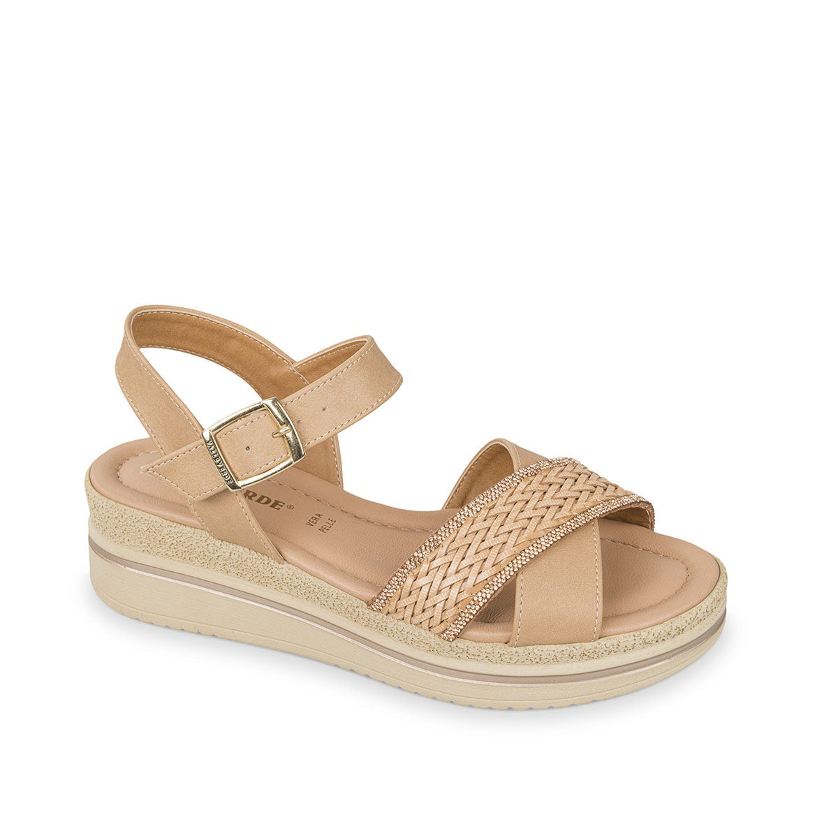 Sandalo Camoscio Beige