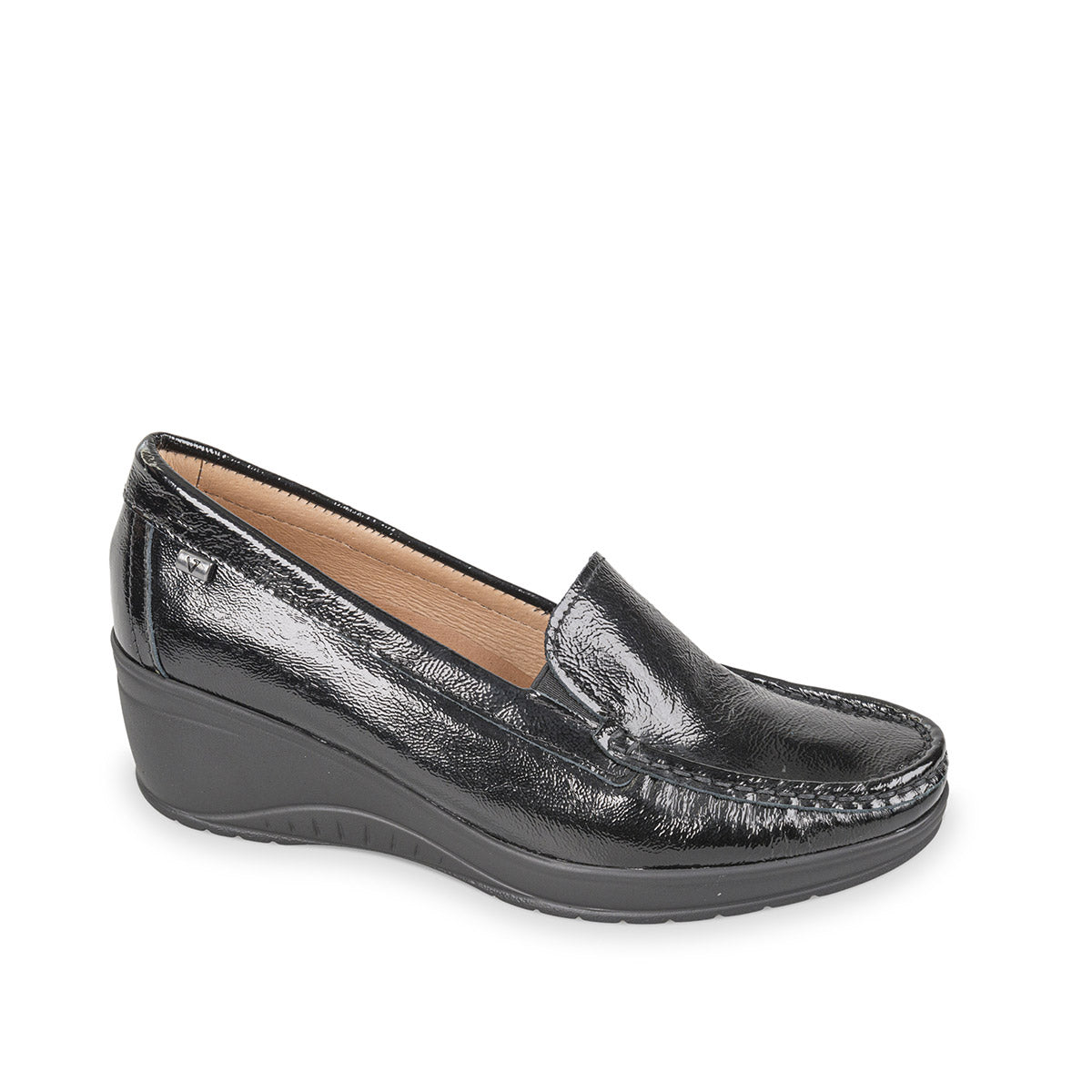 Valleverde Mocassino Nero Lucido