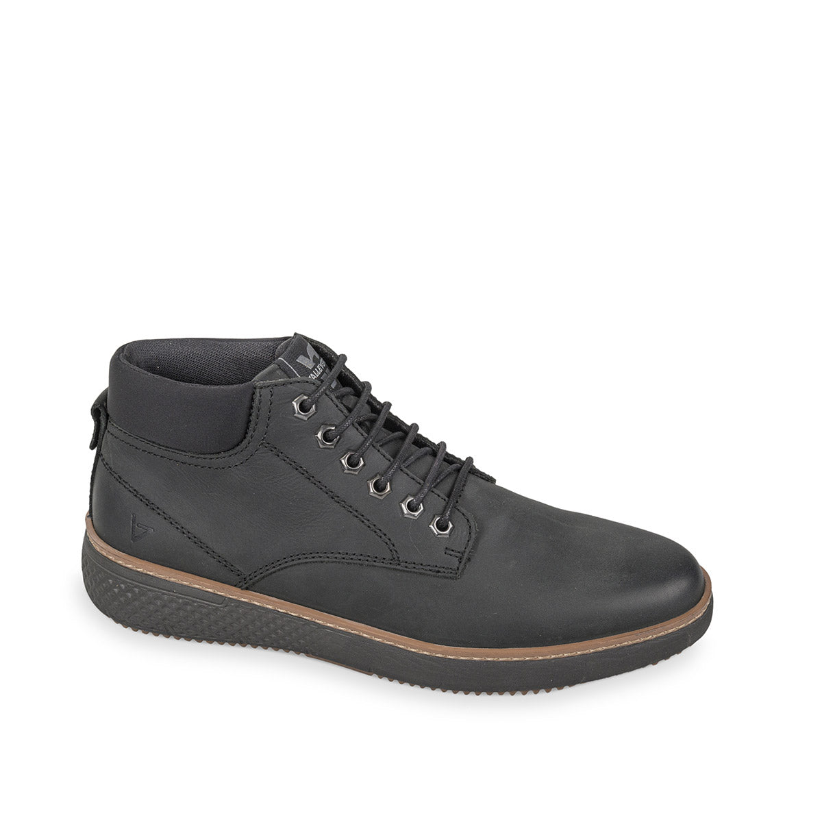 Valleverde Scarponcino ingrassato nero da uomo