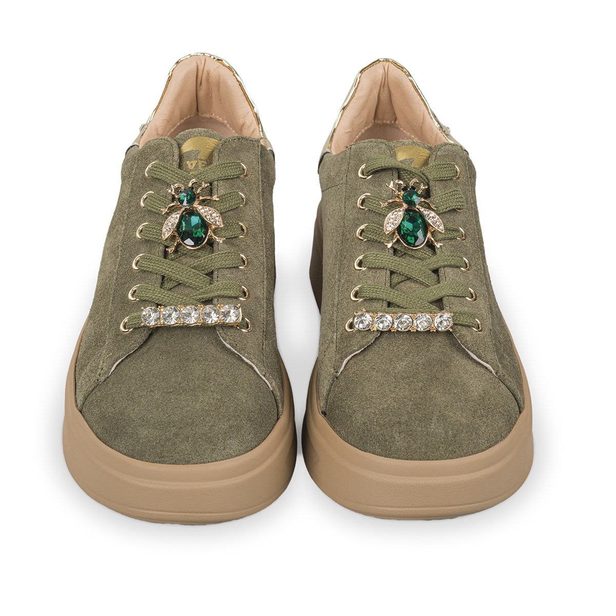 Valleverde Sneaker gioiello camoscio Verde