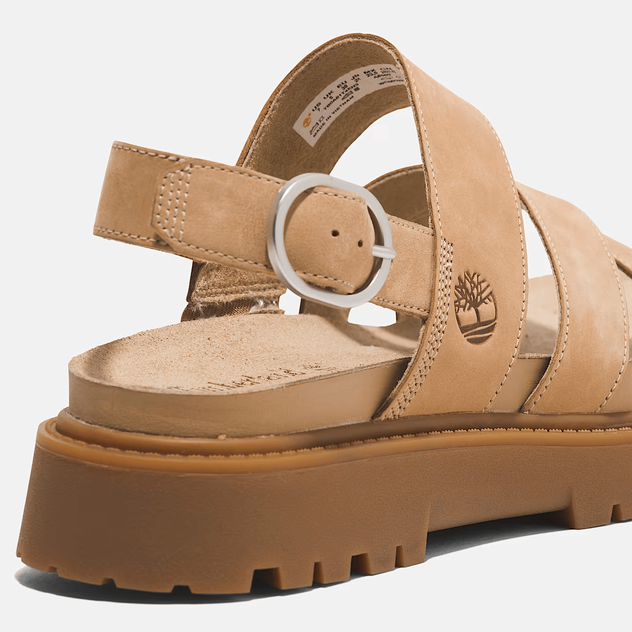 Timberland Sandalo con Cinturino Posteriore Clairemont Way da Donna in beige