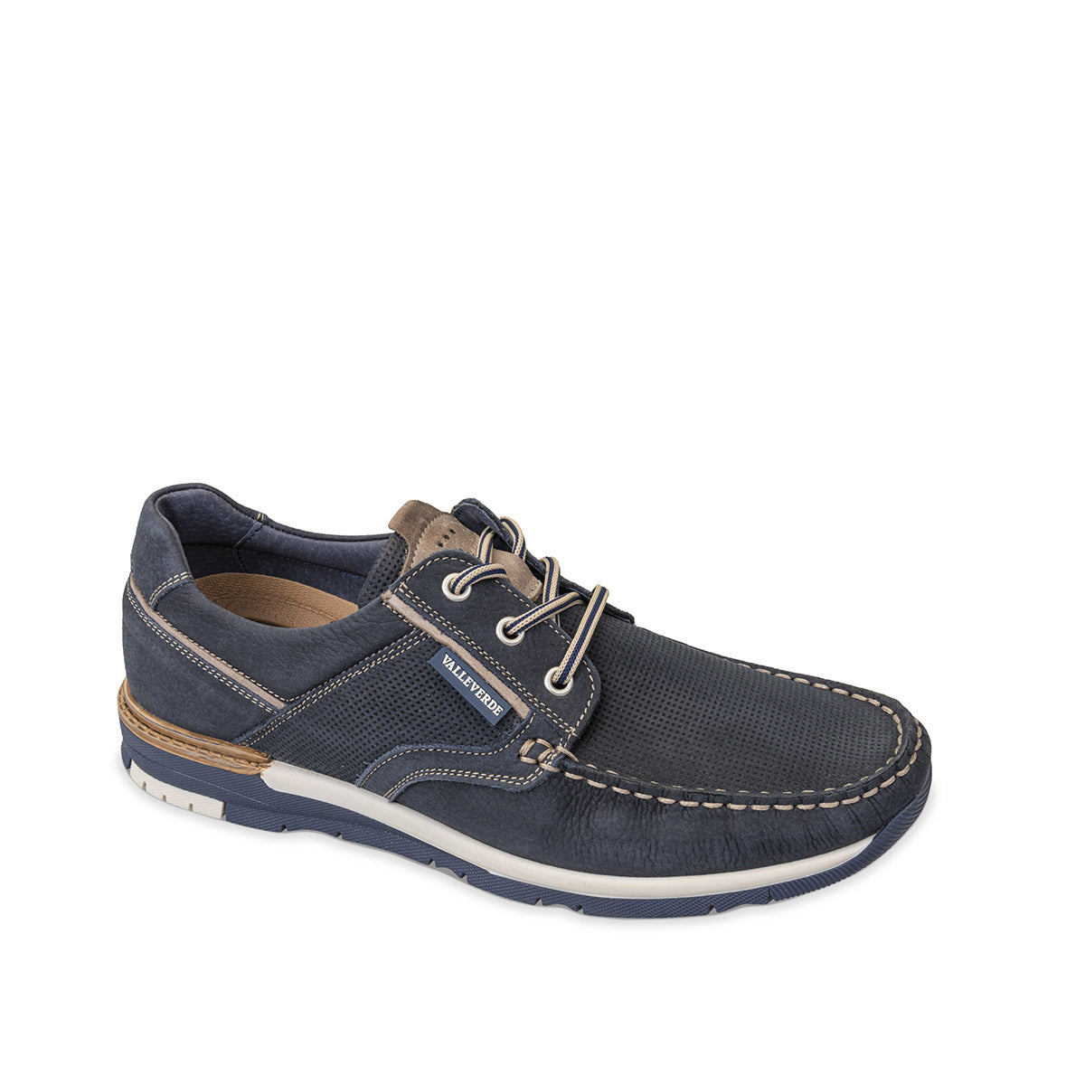 Valleverde Allacciata Nubuck Blu