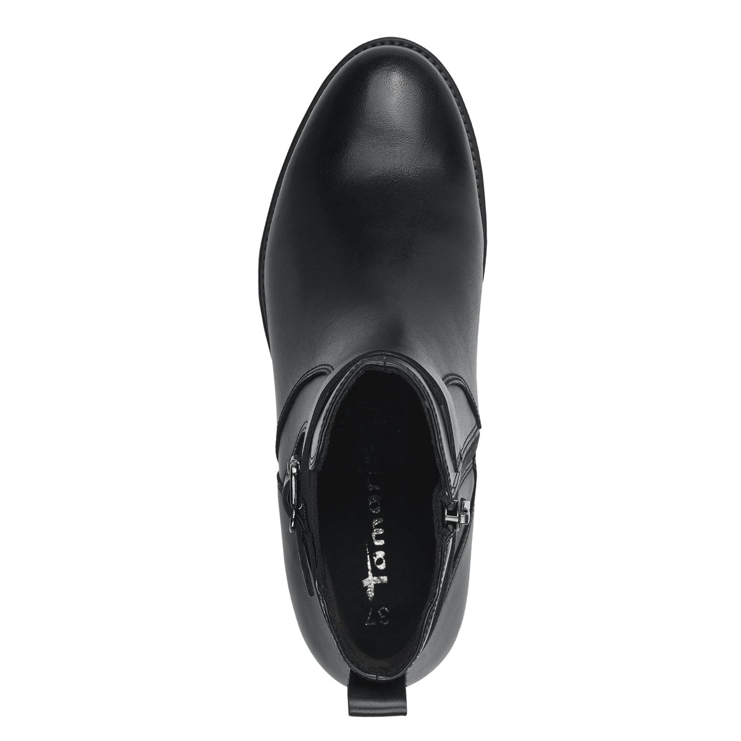 Tronchetto pelle nero