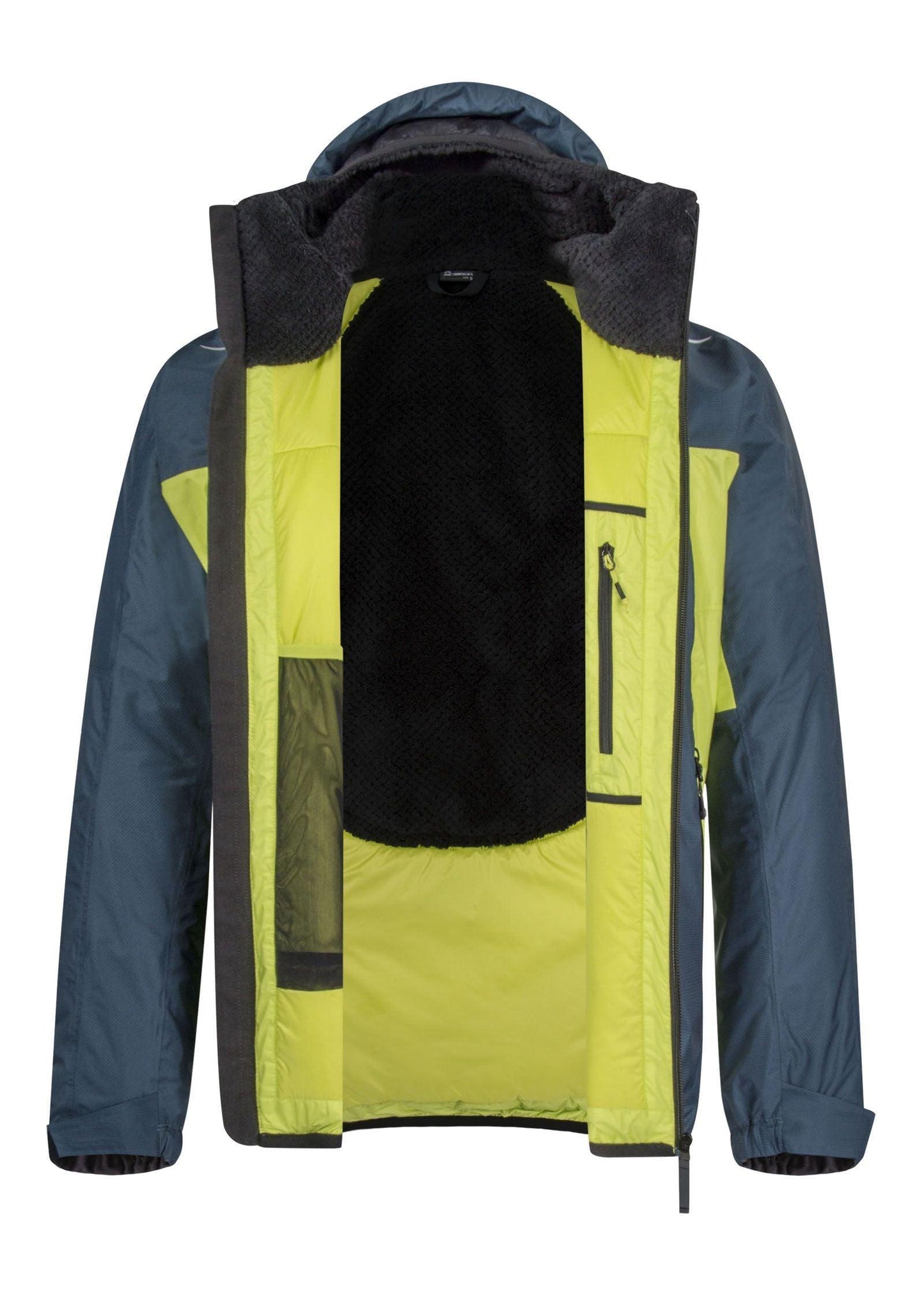 Giacca Nevis 2.0 Uomo Blu Cenere/Verde Lime