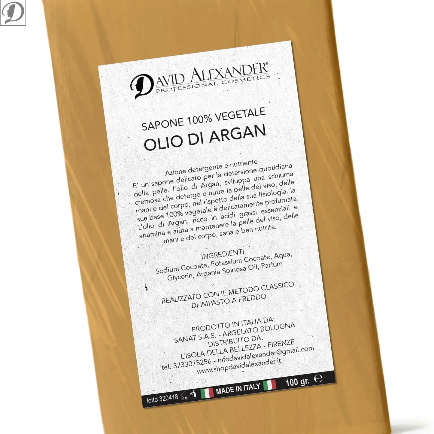 Sapone Vegetale all'Olio di Argan – Idratazione e Pelle Morbida