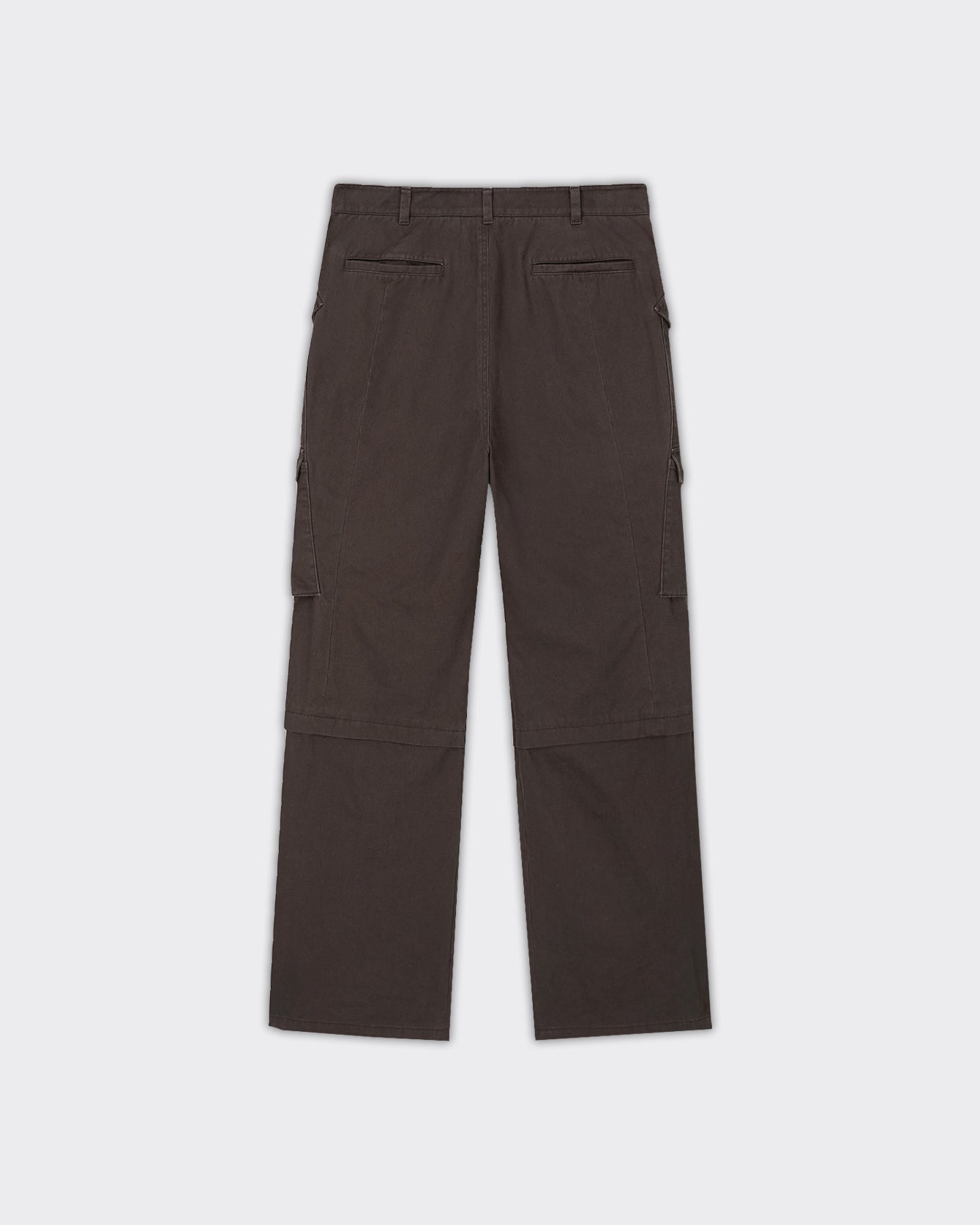 Pantaloni Utility Cargo Garment Washed Faded Marroni