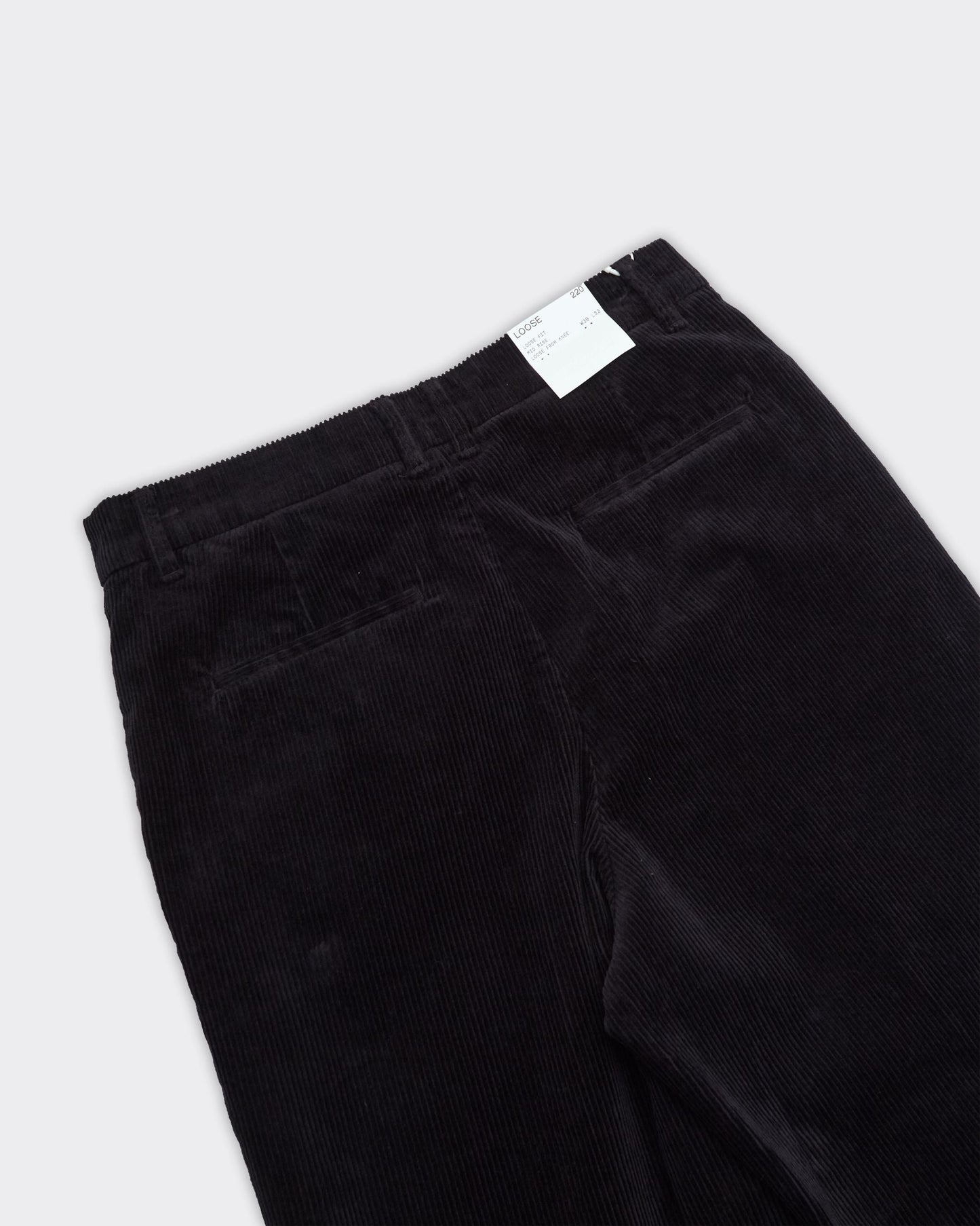 Pantalone 220 Loose Art Corduroy Nero