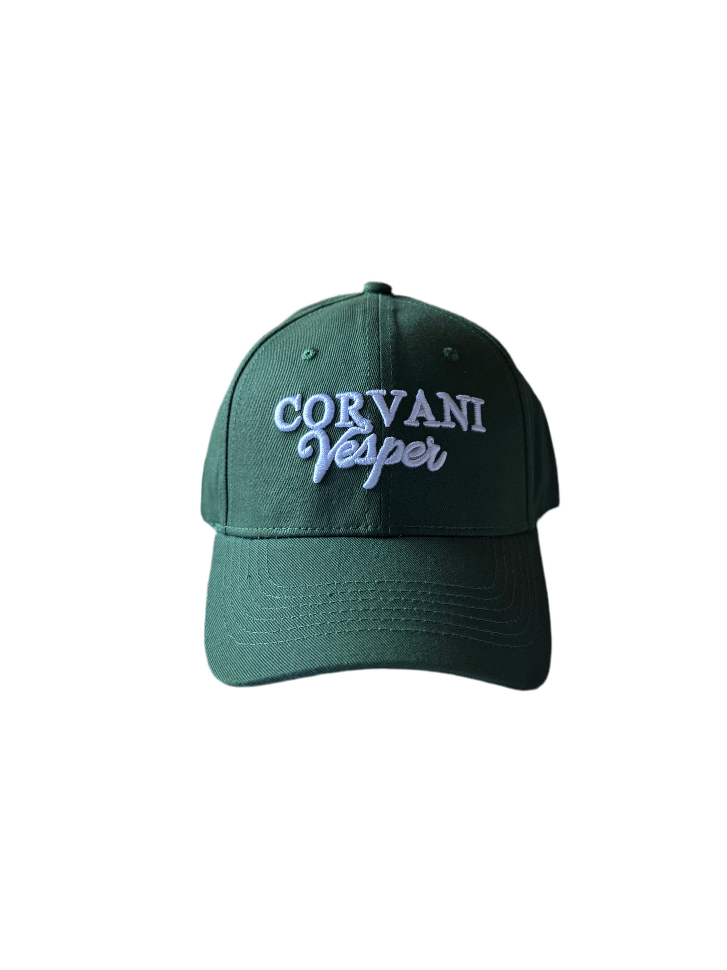 Corvani Vesper Signature Cap In Leaf Green
