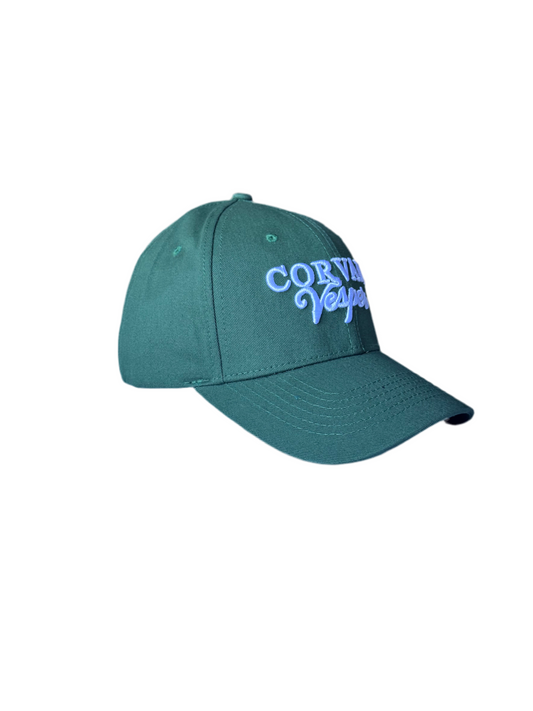 Corvani Vesper Signature Cap In Leaf Green