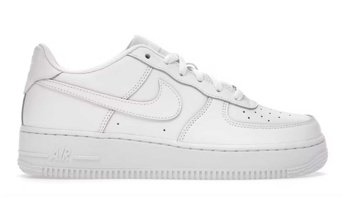 nike air force 1 low le triple white (gs)