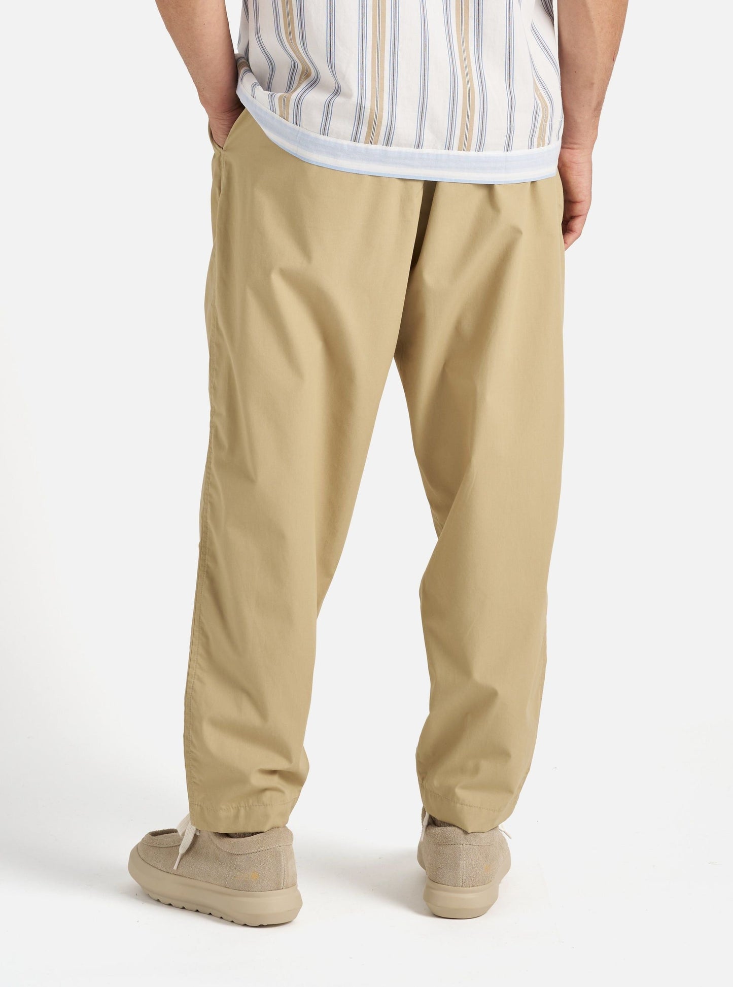 Pantaloni Pleated Track Uomo Sand