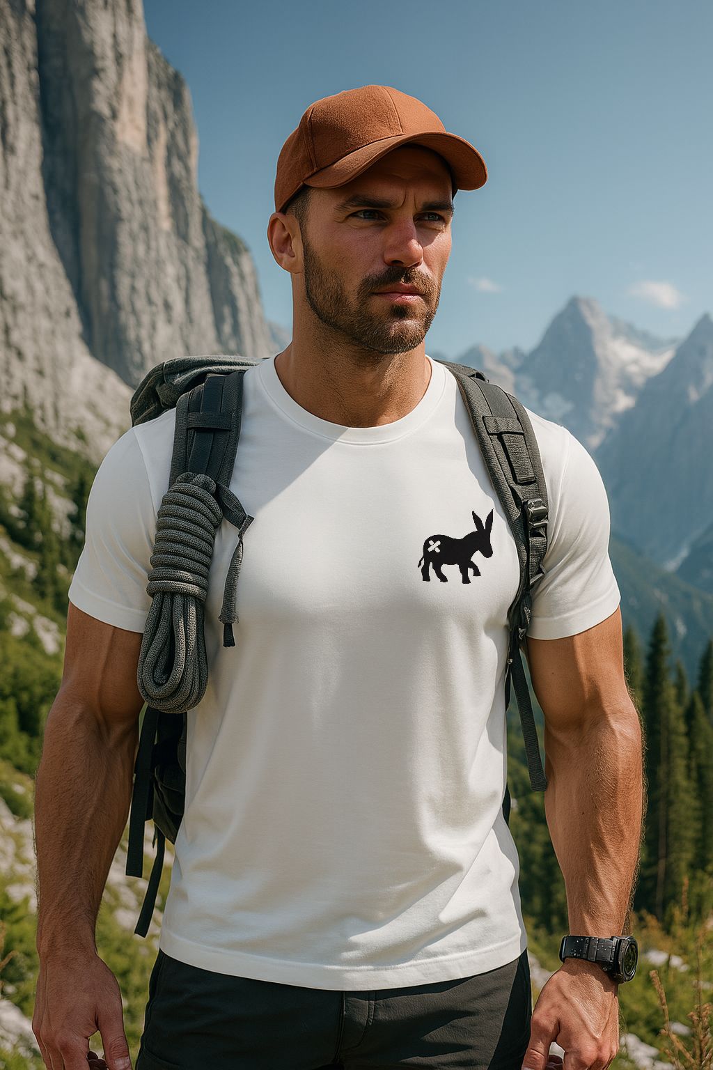 T-shirt Classic Logo Uomo White/Black