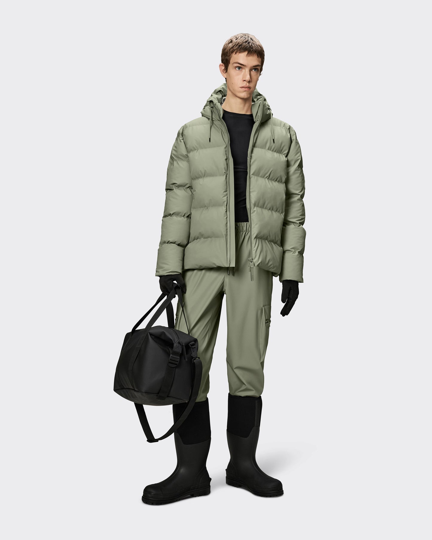 Giacca Alta Puffer W3 Verde
