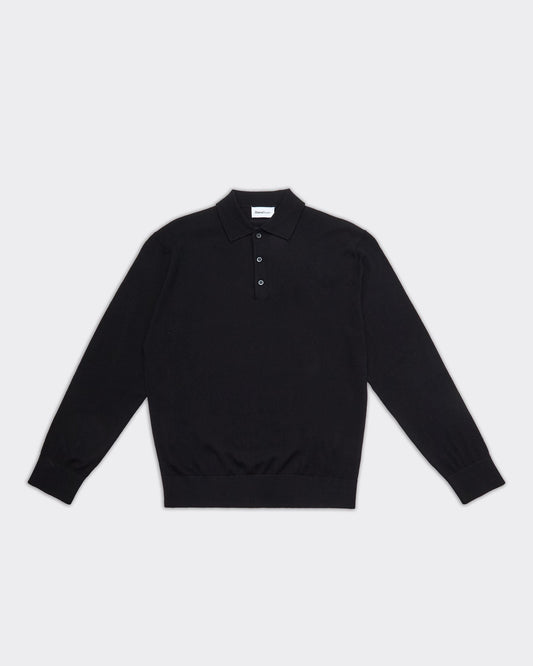Maglia Polo Knit Nera