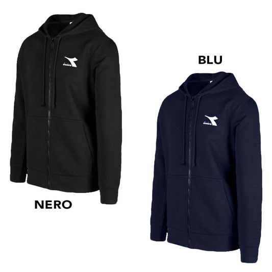 Diadora Giacca felpata con cappuccio core man