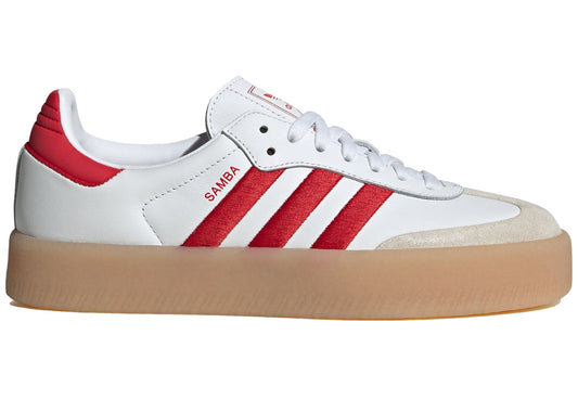 adidas sambae white better scarlet gum