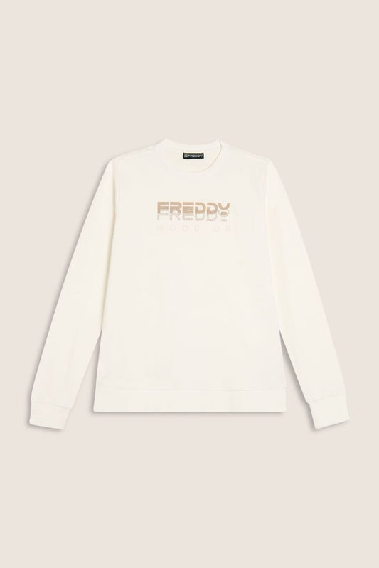 Freddy Felpa Girocollo in Jersey con Perline sul Fronte S25WCRS5