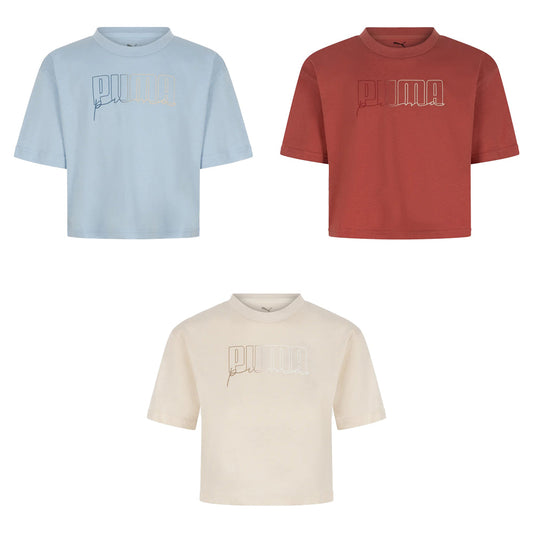 Puma T-shirt Graphic Cropped Girl 692243