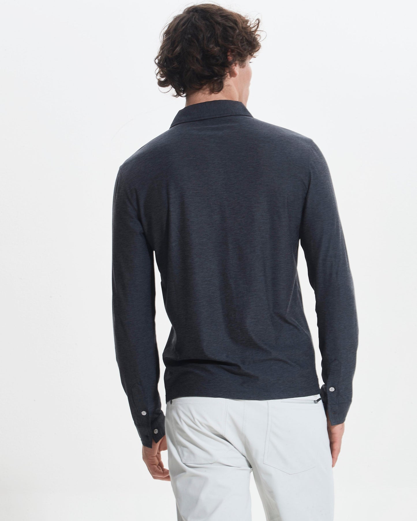 AptySoft™ Long Sleeve Polo Shirt